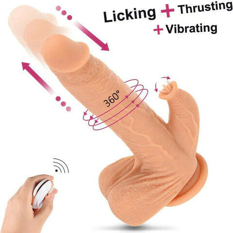 4 IN 1 Clitoral Stimulation Suction Cup Realistic Dildo