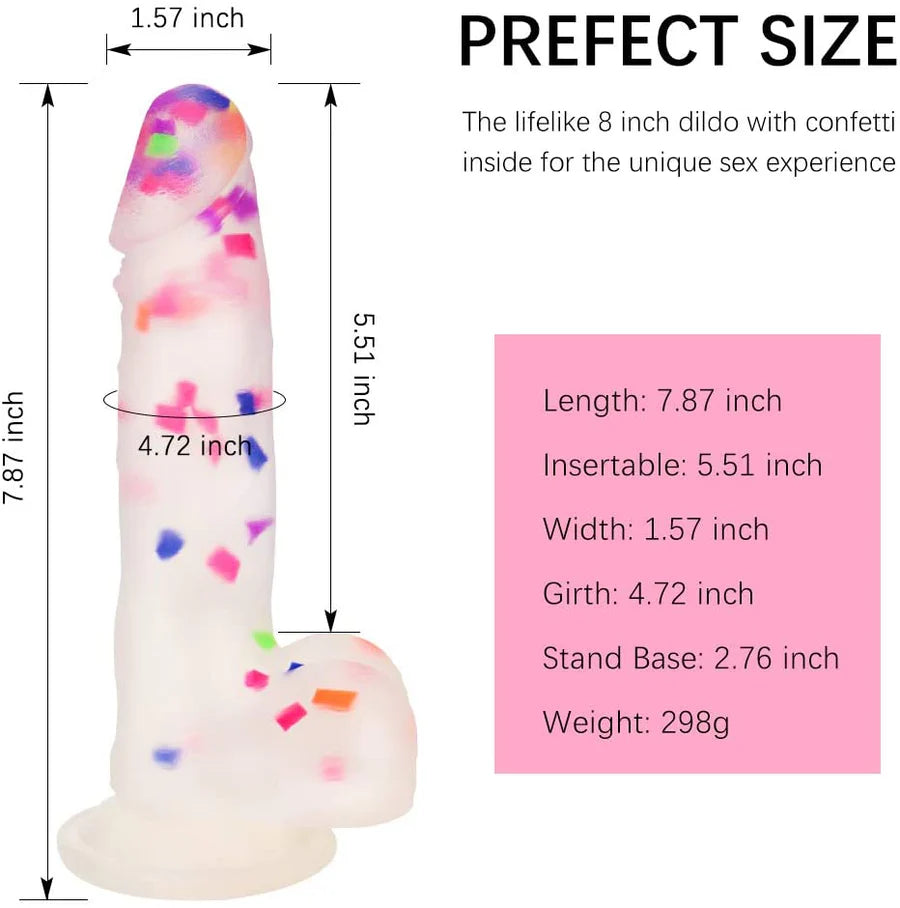 Colorful Realistic Dildo