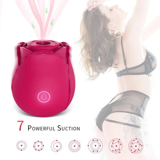 Rose Shape Vagina Sucking Vibrator