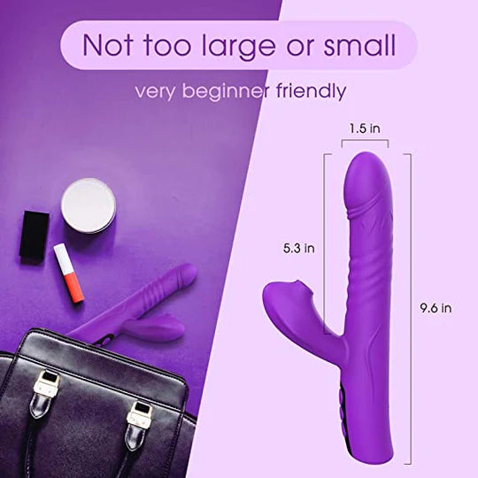 Thrusting Rabbit Vibrator Suction Vibrator for Women