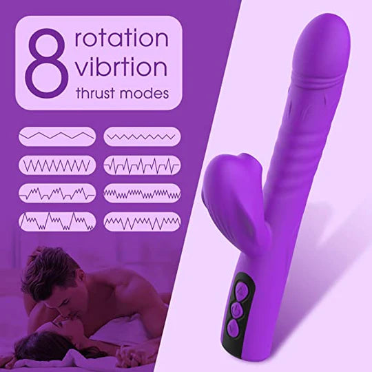 Thrusting Rabbit Vibrator Suction Vibrator for Women