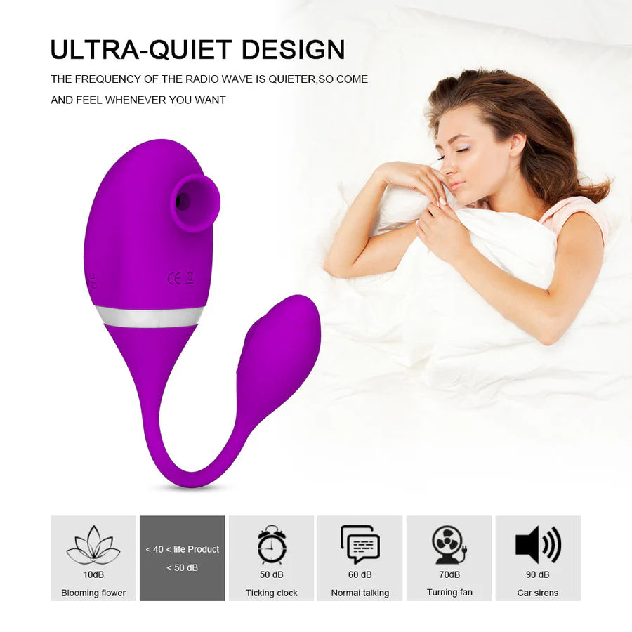 2 in 1 G-spot Stimulate and Clit Suction Vibrator