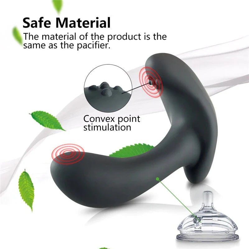 Remote Control Inflatable Anal Plug Vibrator & Prostate Massager