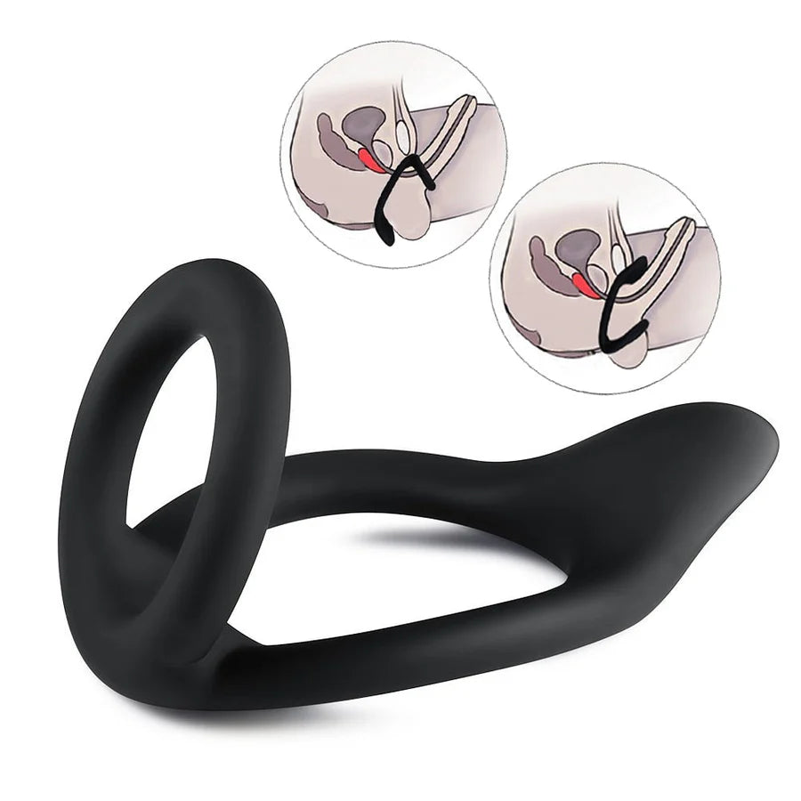 Ejaculation Lock Silicone Penis Ring