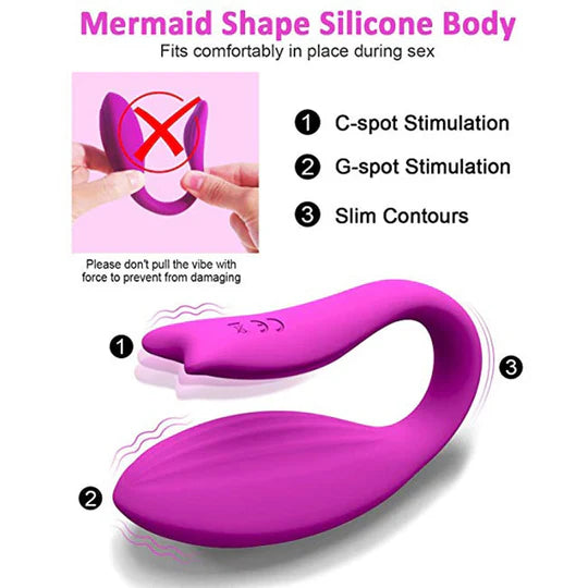 Mermaid Wireless Remote Control Couple Vibrator