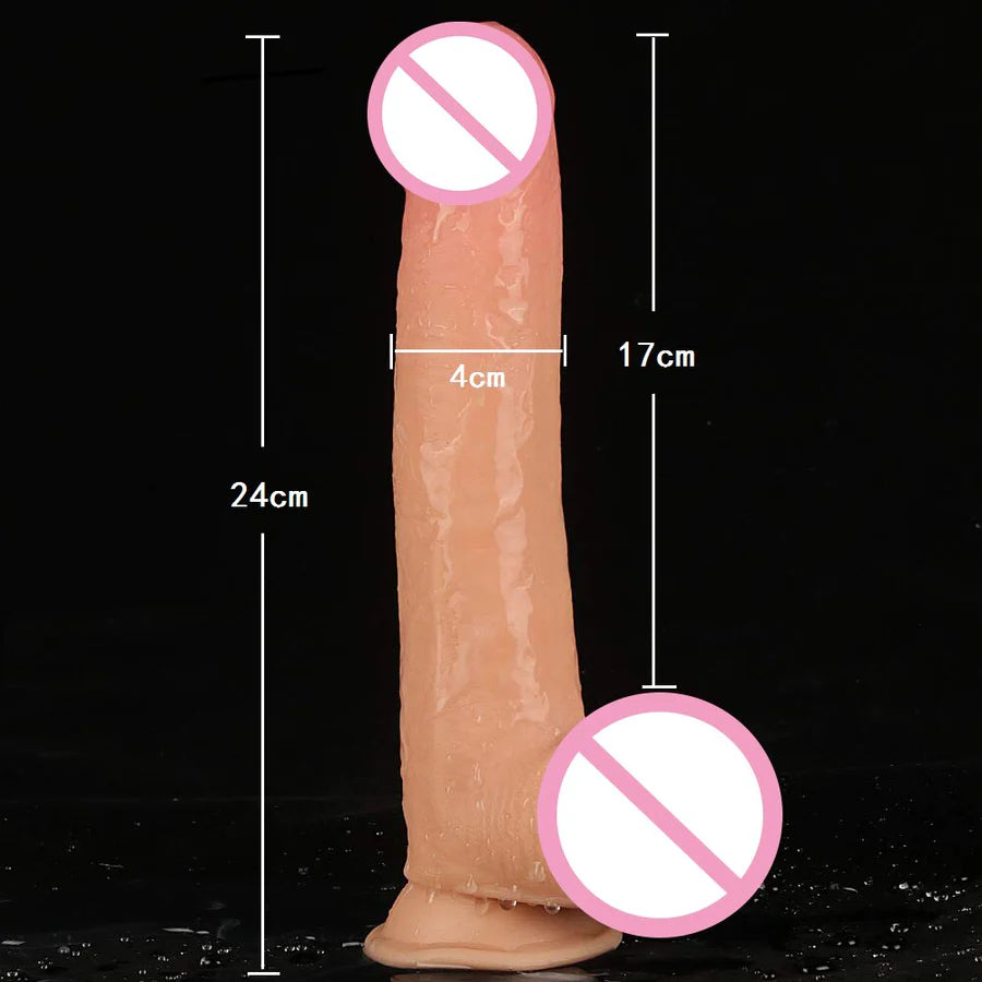 9 Inch Sliding Skin Huge Realistic Dildo