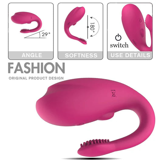 Wireless Double Vibrators Sex Toy For Woman