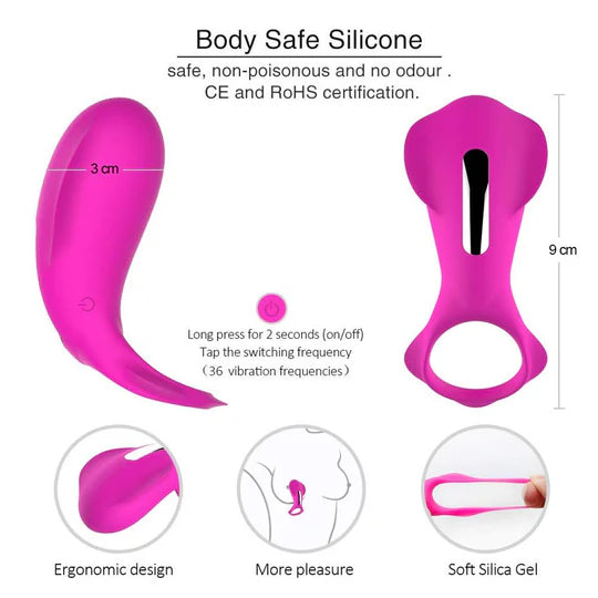 Penis Vibration Ring Cock Powerful Vibrator Clitoris Stimulator Prostate Vibrator