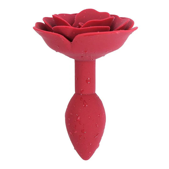 Romantic Rose Silicone Butt Plug