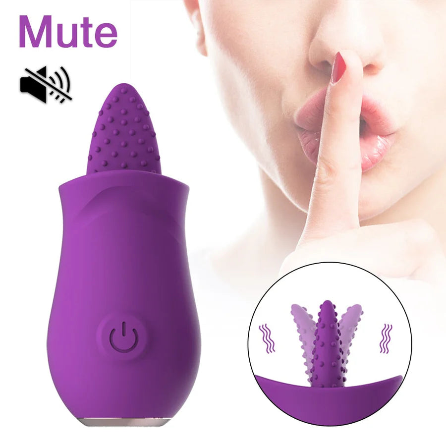 Clitoral Tongue Vibrator with 10 Strong Vibration Modes