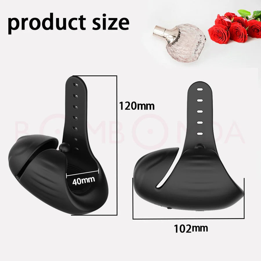 Adjustable Glans Vibrator Penis Massager