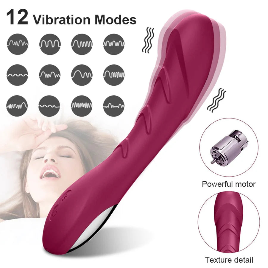 12 Powerful Mode G Spot Dildo Vibrator