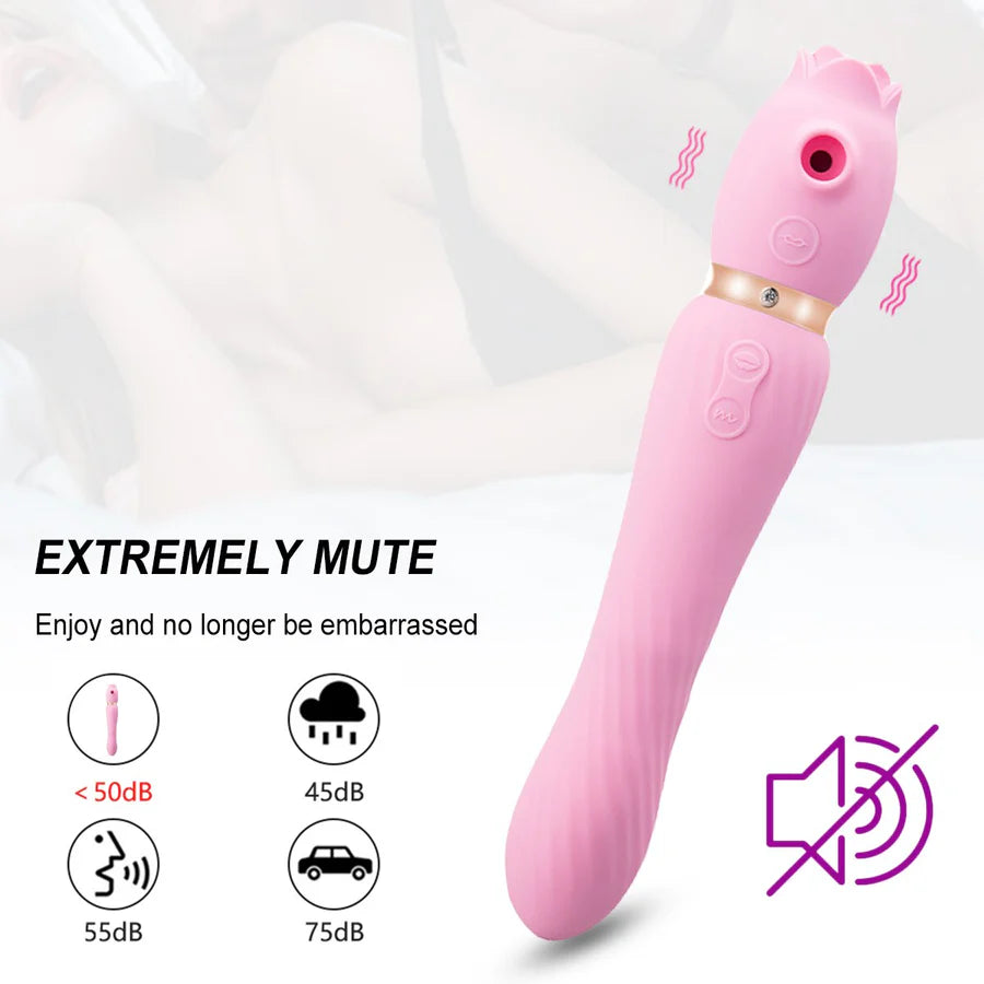 Clitoral Sucking Vibrator Tongue licking Wand Vibrator