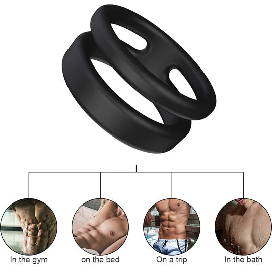 Silicone Dual Penis Ring