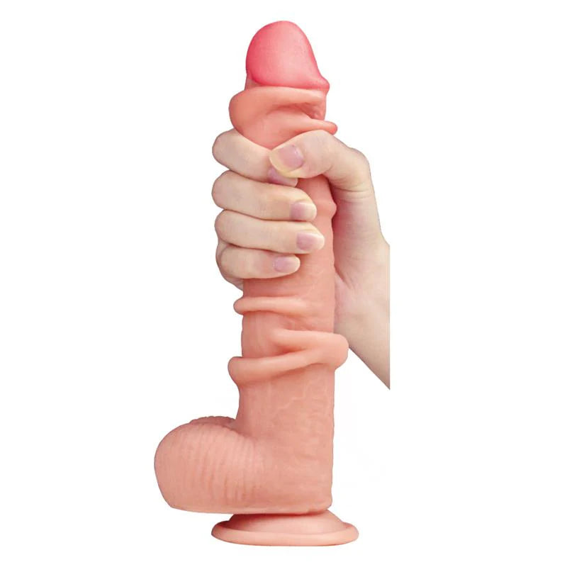 9 Inch Sliding Skin Huge Realistic Dildo